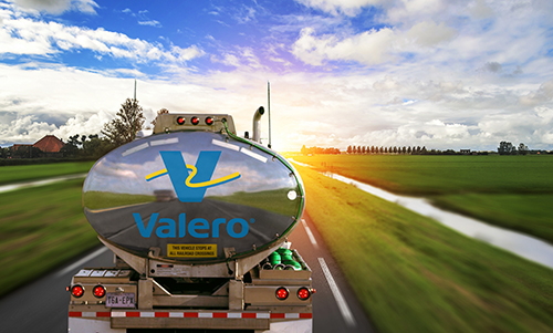 Valero tanker truck