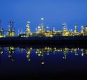 Valero Wilmington Refinery at night