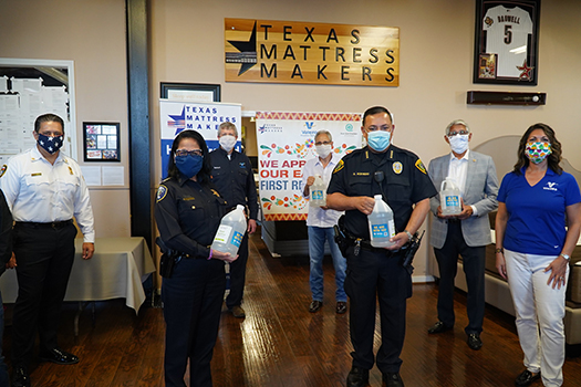 Valero donates hand sanitizer to first responders