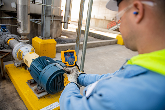 Valero Albert City employee does safety check