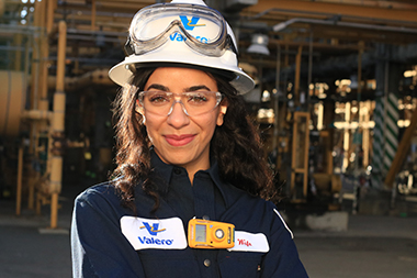 Female Valero Refinery Employee