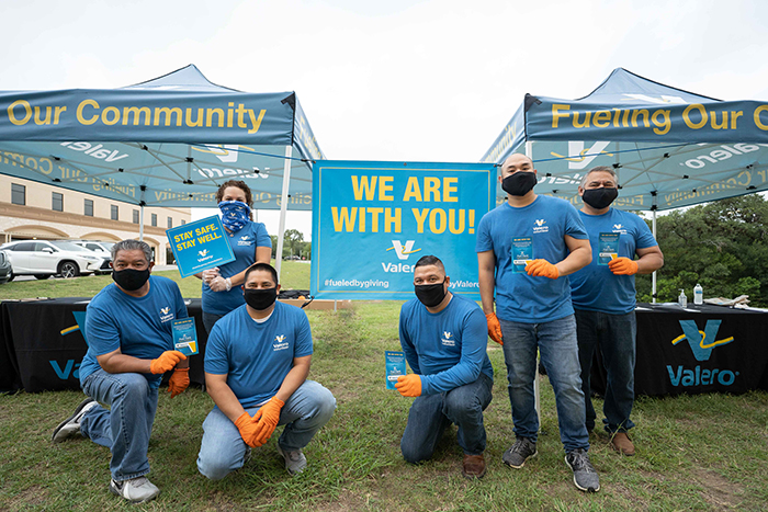 Valero volunteers donate fuel cards