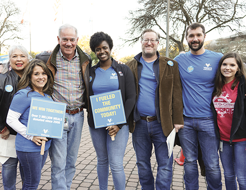 Valero CEO Joe Gorder and employees