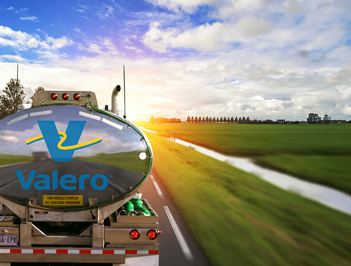 Valero tanker truck