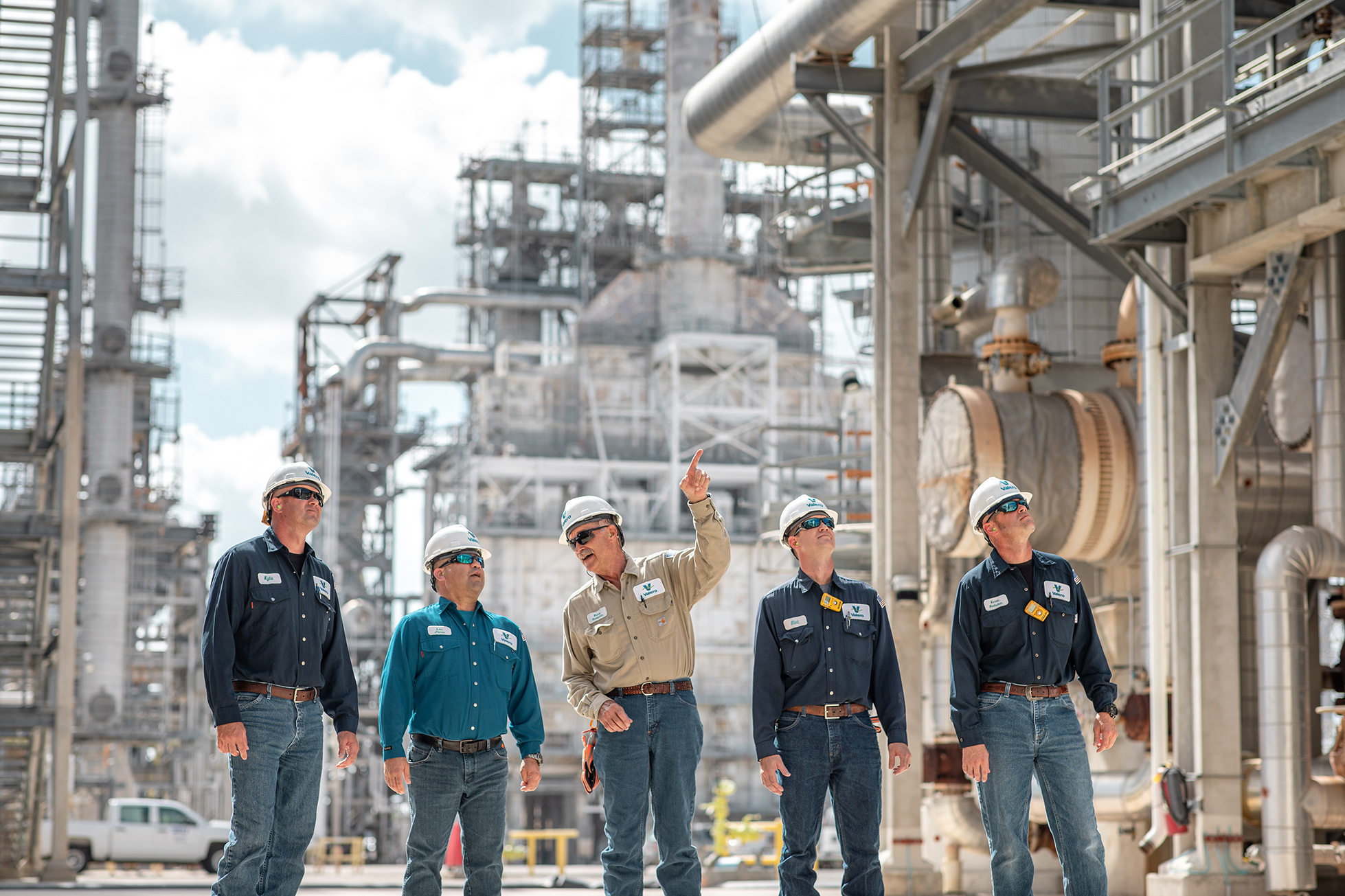 Employees at the Corpus Refinery