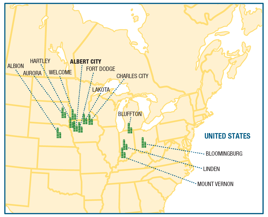 Albert City on the map