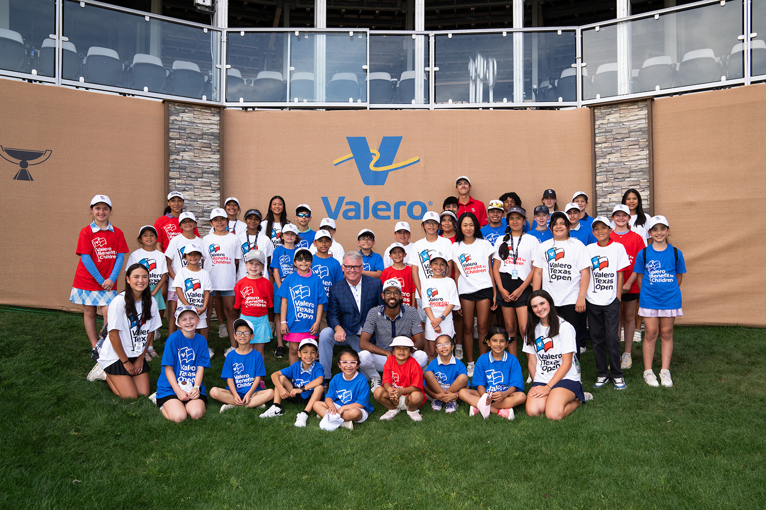 Valero Texas Open First Tee Kids with Champion