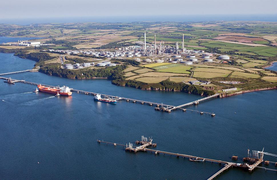 Valero Pembroke Refinery aerial view