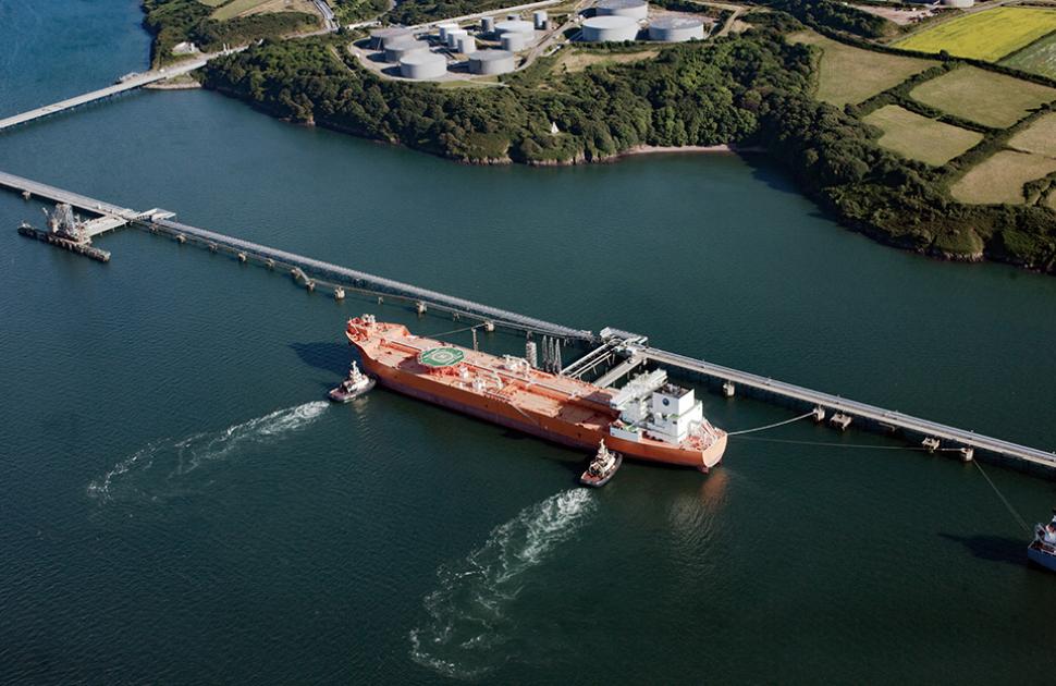Valero Pembroke Refinery aerial view