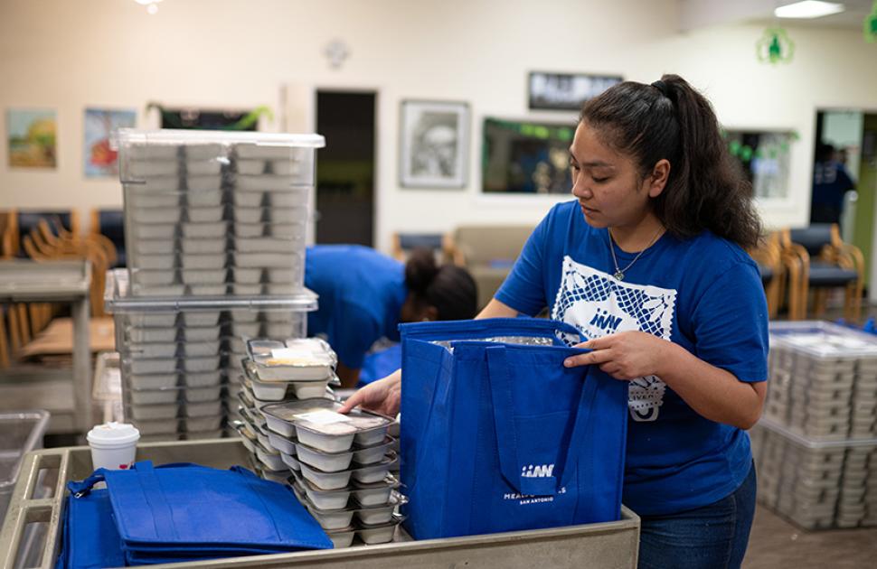 Valero volunteer preps meals for Meals on Wheels