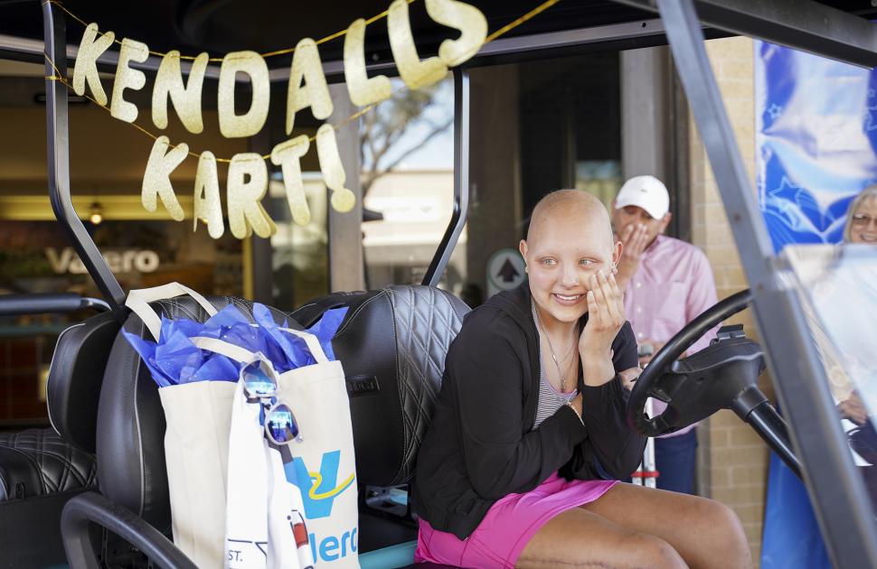 Valero Corpus Christi refineries make Wish come true for teen with cancer by surprising her with her own golf cart