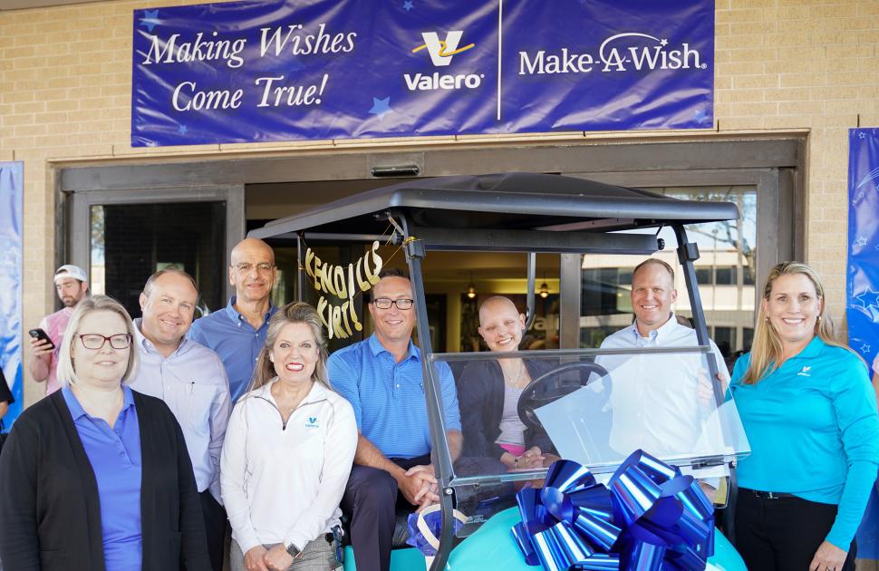 Valero helps make wish come true for teen with cancer