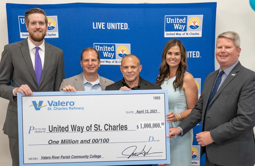 Valero St. Charles Refinery invests in students at the new Valero River Parishes Community College