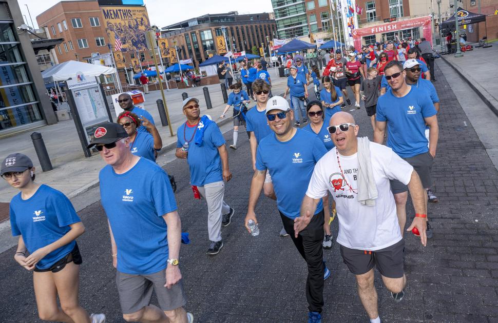 Walkers at American Heart Association walk