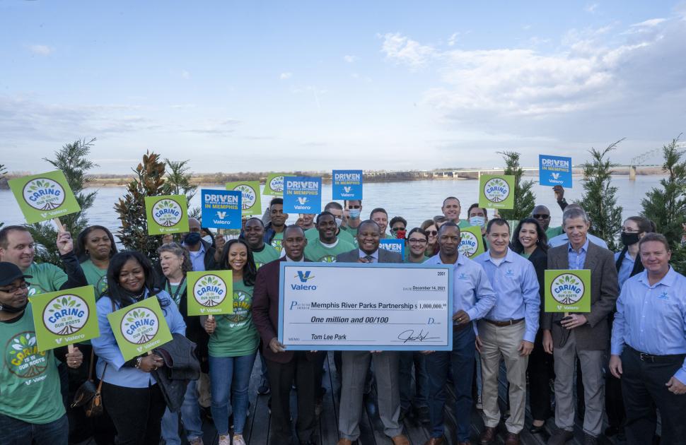 Valero supports Memphis River Parks with a donation of $1,000,000