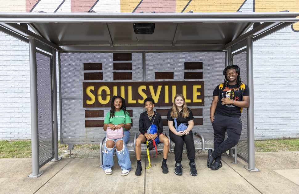 Students from STAX Music Academy in Memphis