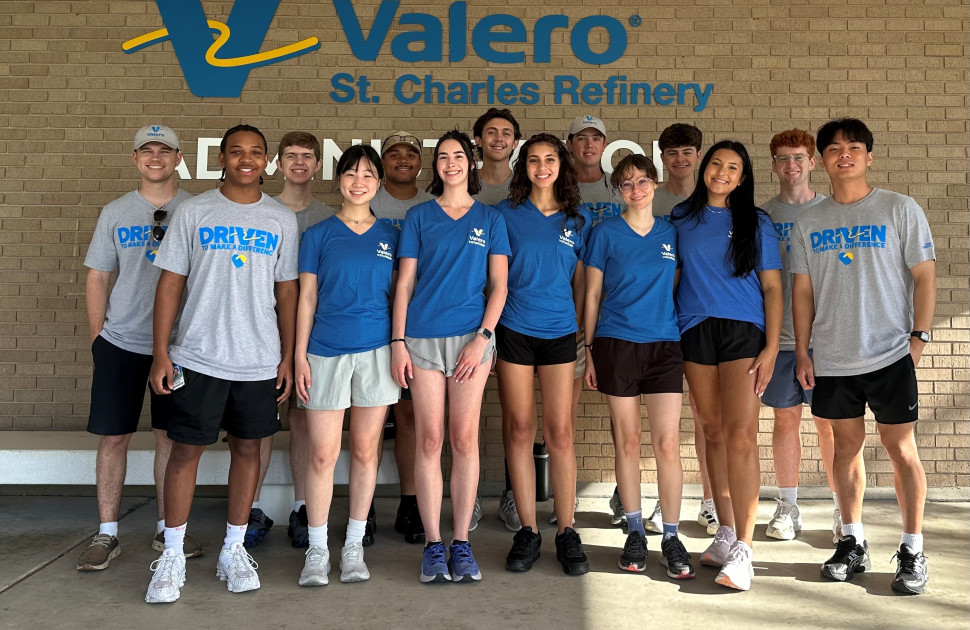 St. Charles Refinery Interns volunteer photo
