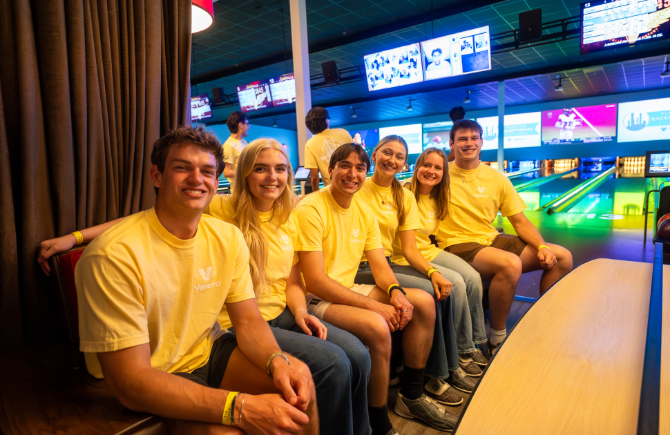 Group of interns at symposium welcome event