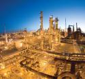 port arthur refinery at night