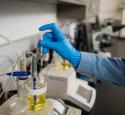 Valero Renewables employee working in laboratory