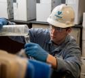 Valero Hartley employee makes hand sanitizer