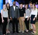 Seymour and Angela with Interns at Symposium