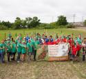 Valero Volunteers turn area of refinery land into butterfly waystation