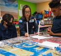 Valero Houston engineer interacts with students of the community