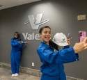 Summit students on tour at a refinery