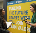Freshman Engineering Summit Student during the mock interview session