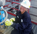 Bloomingburg Ethanol Plant Intern getting hands-on experience