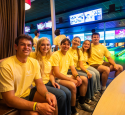 Group of interns at symposium welcome event