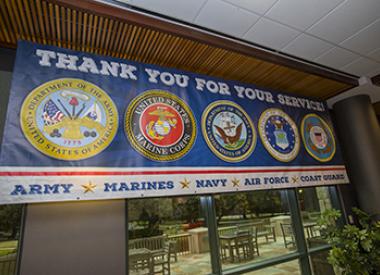 Banner Thanking Valero Military Veterans