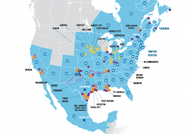 Valero Operations Map