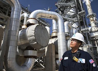 Valero employee at refinery