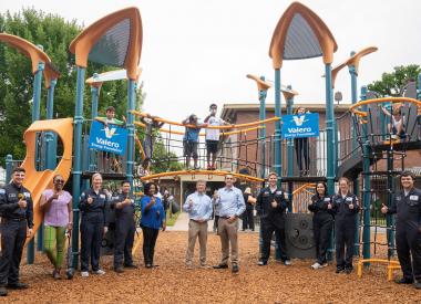 Grand opening event of a renovated park