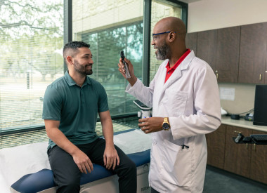 Valero Employee at the Wellness Clinic