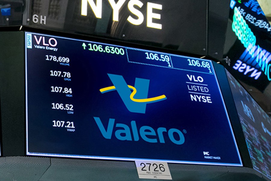 Valero on NYSE display