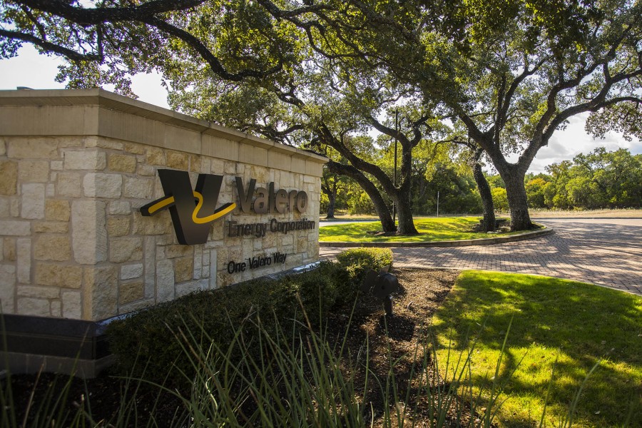 Valero Energy Corporation sign in San Antonio, Texas