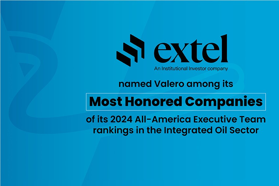 Valero Extel Award Graphic