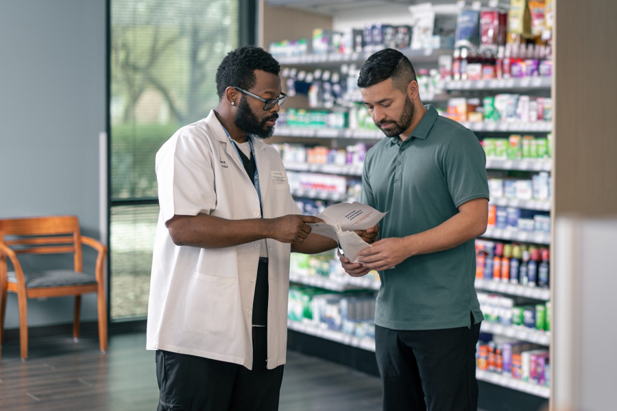Valero Employee at Pharmacy