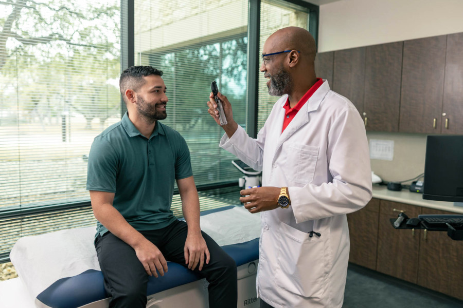 Valero Employee at the Wellness Clinic