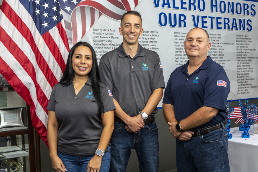 Valero Veterans in the field