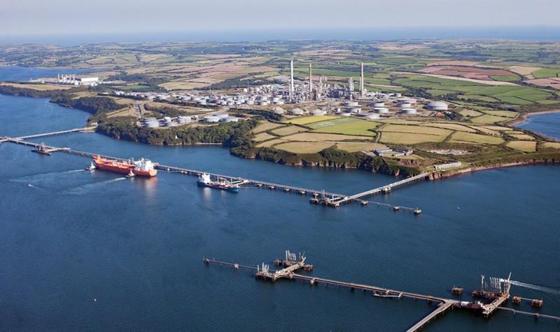 Valero Pembroke Refinery aerial view